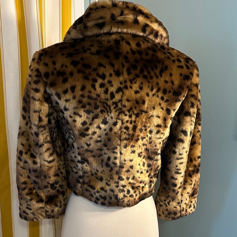LOFT Brown Leopard Teddy Jacket - image 2